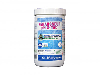 Image Traitement Mareva rehausseur pH et TAC REVA-PLUS pH+ double action 1Kg