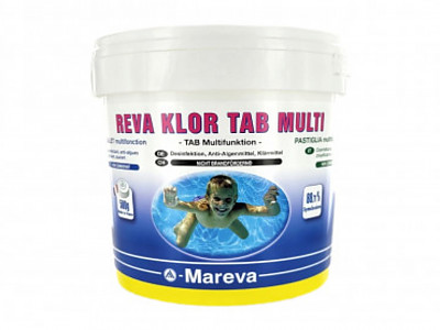 Image Traitement Mareva desinfection REVA KLOR MULTI galets 500g multifonctions 10kg