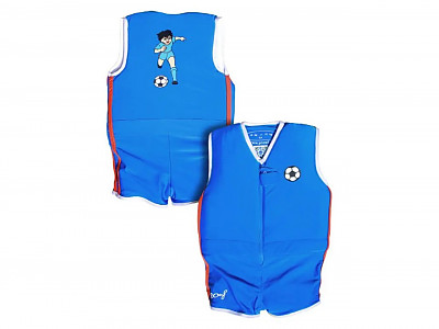 Image Maillot de bain flottant enfant PLOUF Foot Sacha Bleu garcon 2 ans (13/15kg)