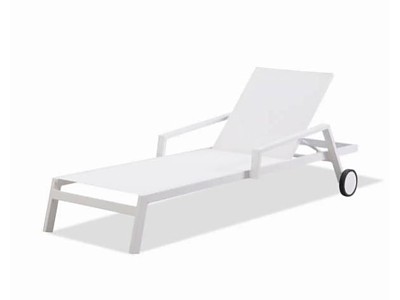 Image Bain de soleil multi-positions IBIZA en aluminium Blanc DCB Garden