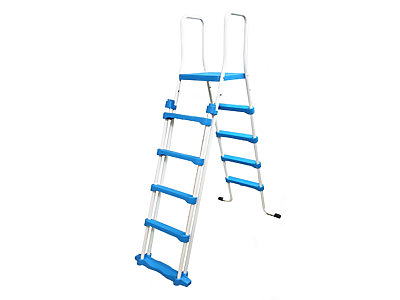 Image Echelle piscine SECURITE Toi 2x4 marches avec plateforme protection enfant
