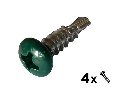 Image Lot de 4 vis Inox VERTE Poteau Securipool barriere piscine