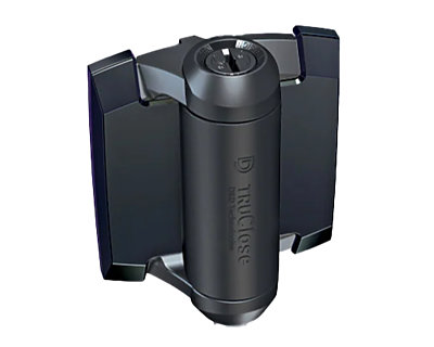 Image Kit 2 charnieres TruClose TCA1S3 avec caches vis portillon Securipool Automatique