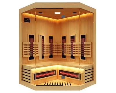 Image Sauna infrarouge d'angle 2 places France Sauna SENSE IR 2C