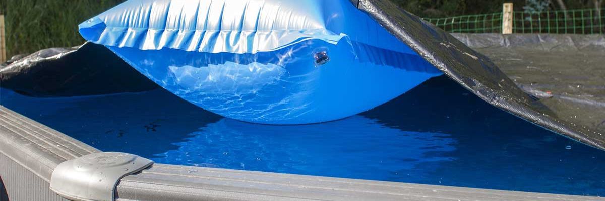 Coussin D'air Piscine Veddelholzer 120x120 Cm - Protection Hiver Et Intempéries - Résistant Au Chlore Et UV - Facile à Installer