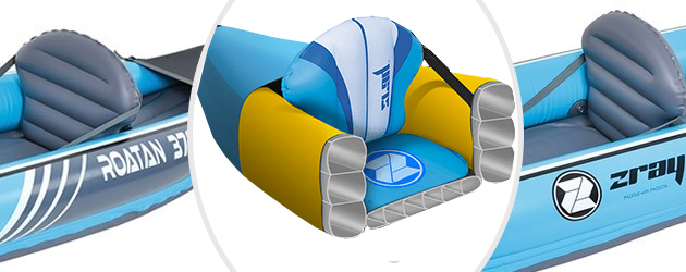 Kayak gonflable Zray ROATAN 376 2 places - Une structure en PVC armé robuste