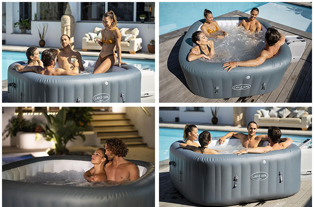 Spa gonflable Bestway LAY-Z-SPA HAWAII Hydrojet Pro 180x180x71cm 4/6 places - Spa gonflable Bestway LAY-Z-SPA HAWAII Hydrojet Pro Un jacuzzi haut de gamme