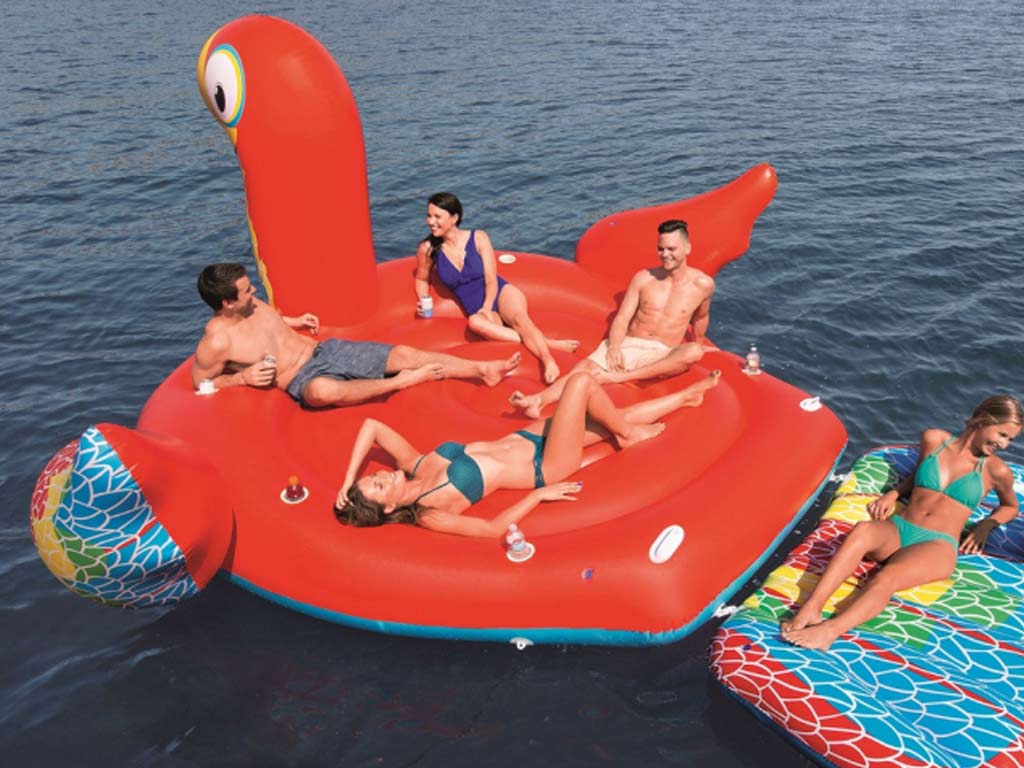 Bouée géante gonflable piscine Bestway PERROQUET 500x327cm 6 personnes